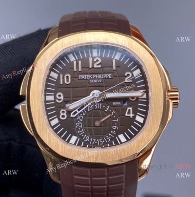 ZF Factory Patek Philippe Aquanaut 5164A Men Watch Rose Gold Chocolate Dial 40.8mm